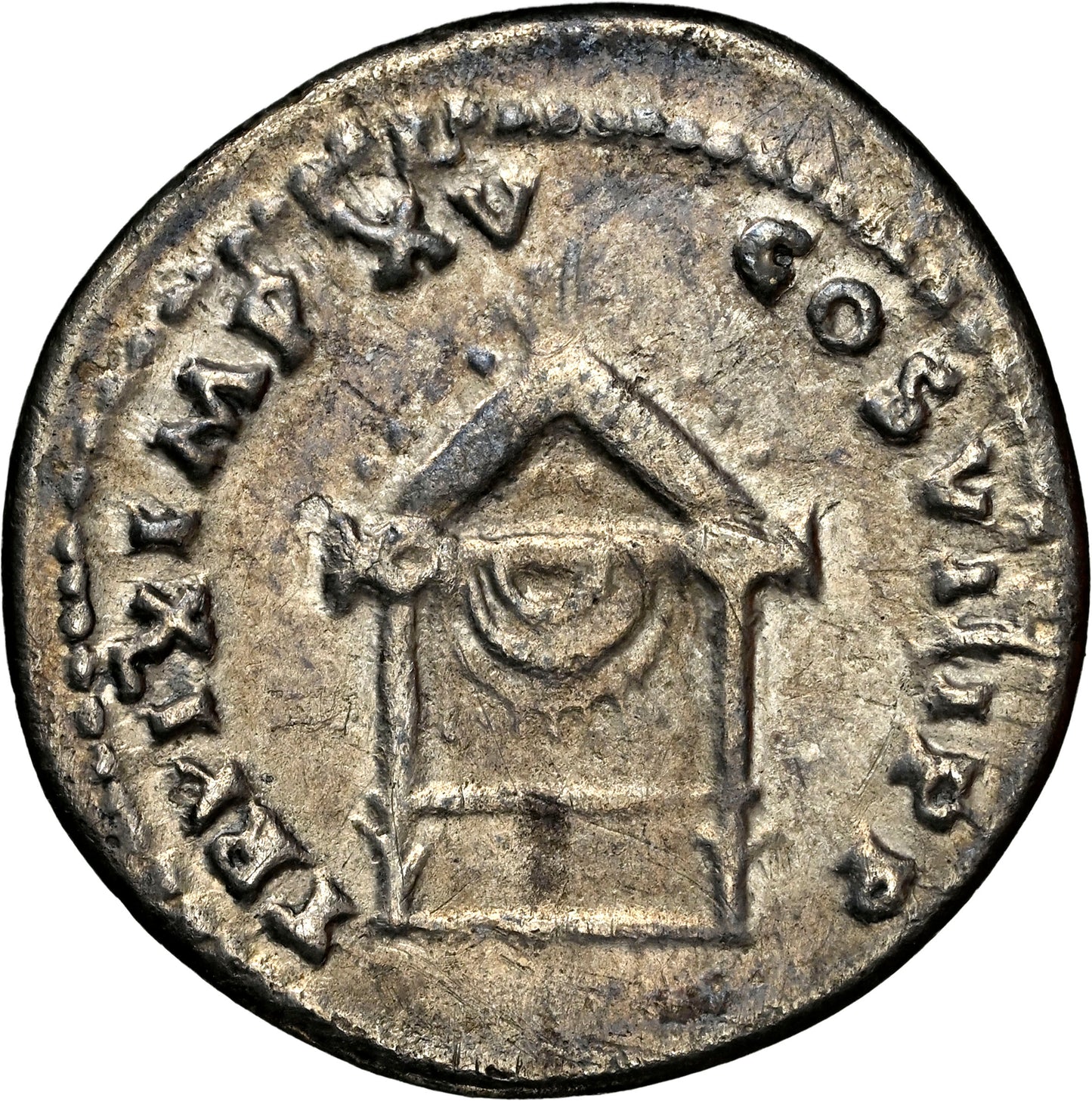 Roman Empire - Titus - Silver Denarius - NGC Ch F - RIC:124