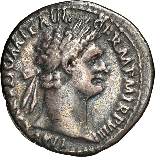 Roman Empire - Domitian - Silver Denarius - NGC Ch F - RIC:686