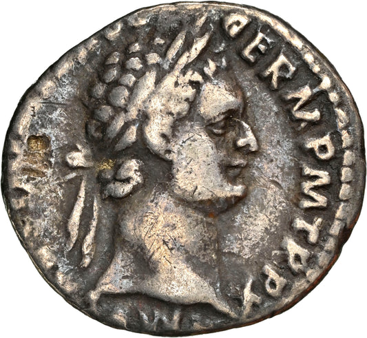 Roman Empire - Domitian - Silver Denarius - NGC F - RIC:686