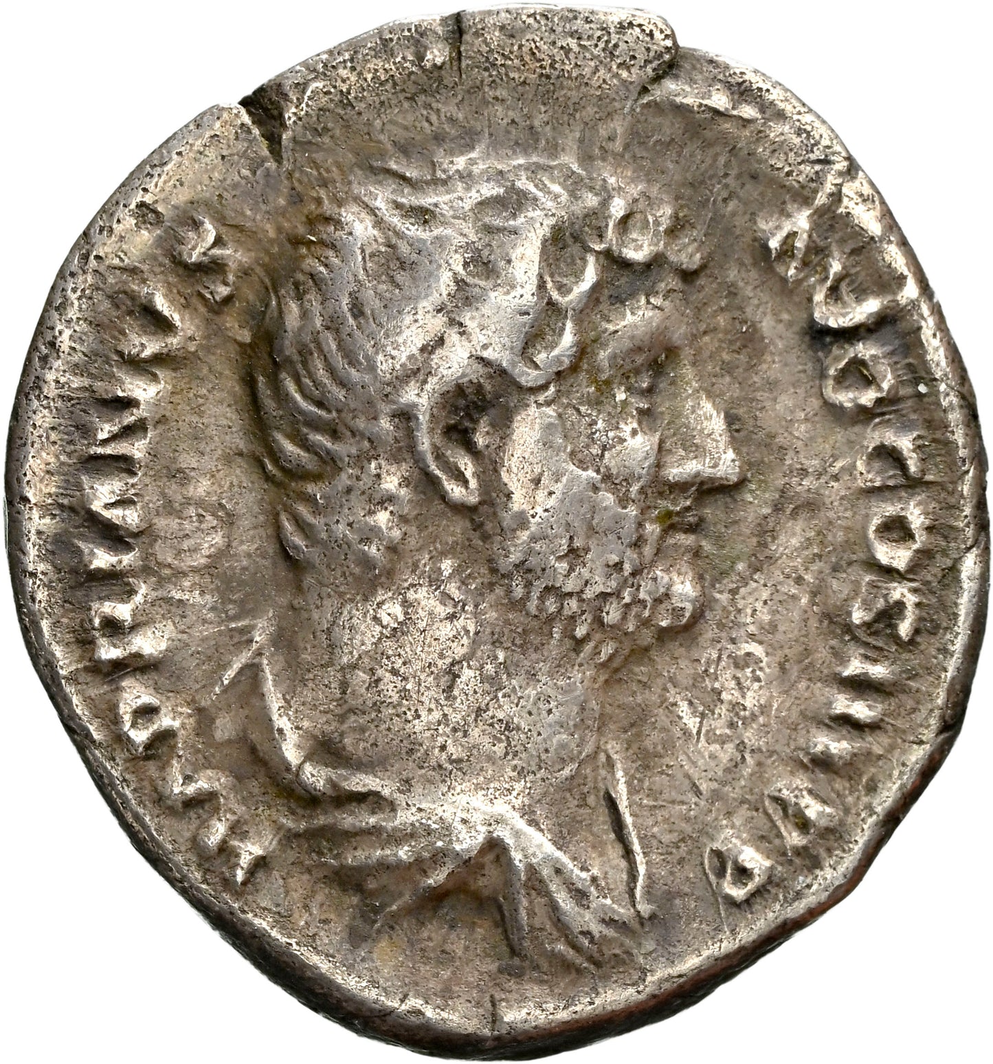 Roman Empire - Hadrian - Silver Denarius - NGC Ch F - RIC:1998