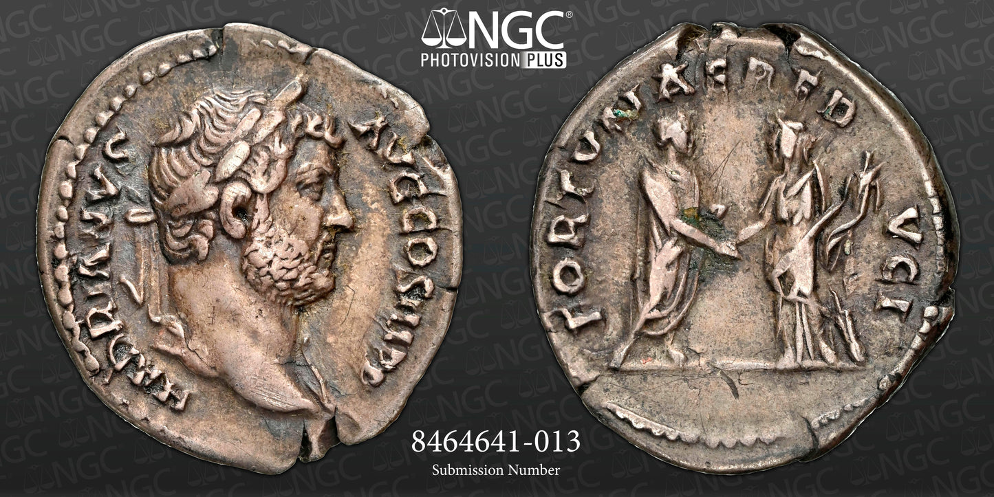 Roman Empire - Hadrian - Silver Denarius - NGC VF - RIC:2000 - Fine Style