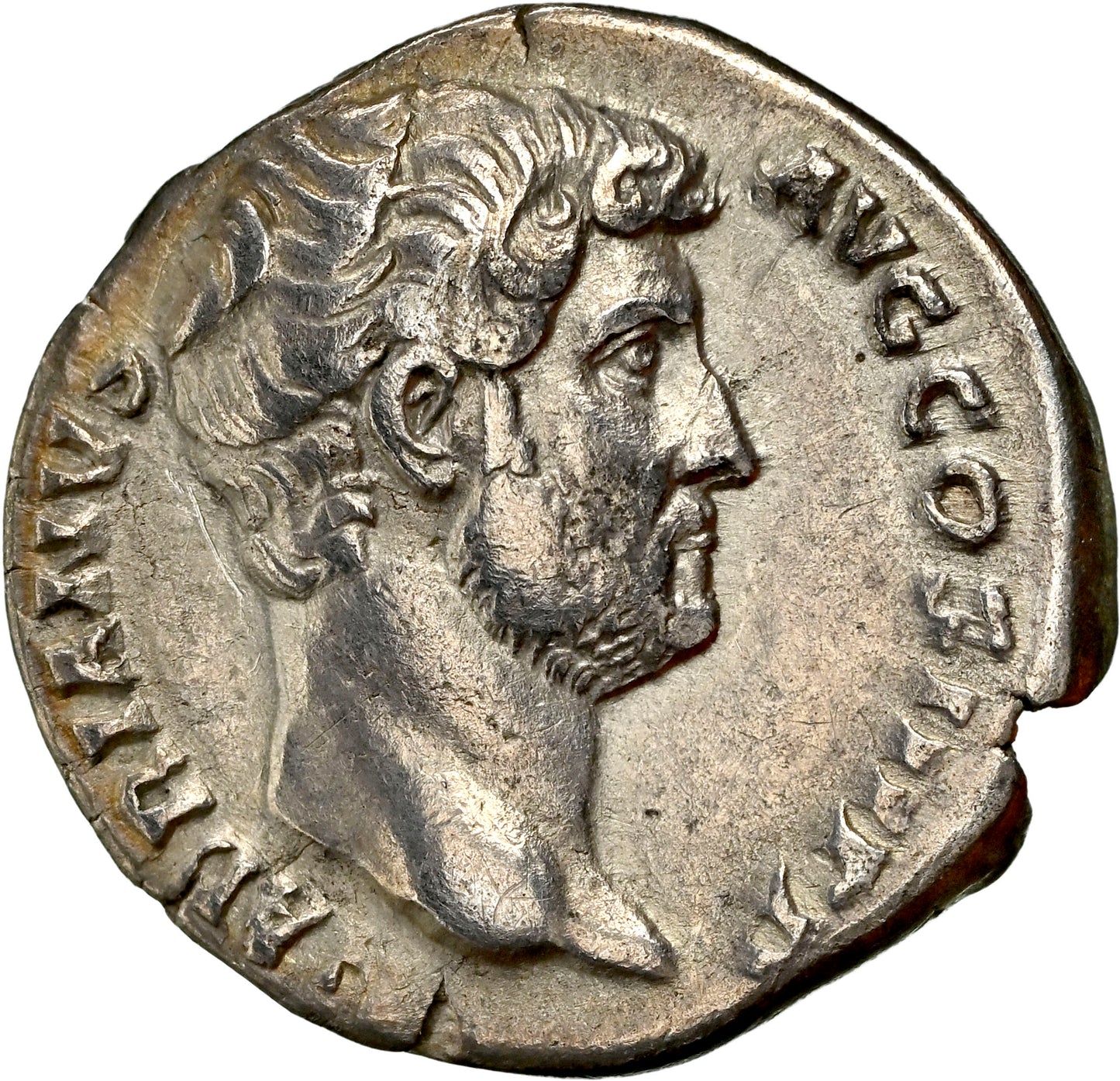 Roman Empire - Hadrian - Silver Denarius - NGC Ch VF - RIC:2200 - Fine Style