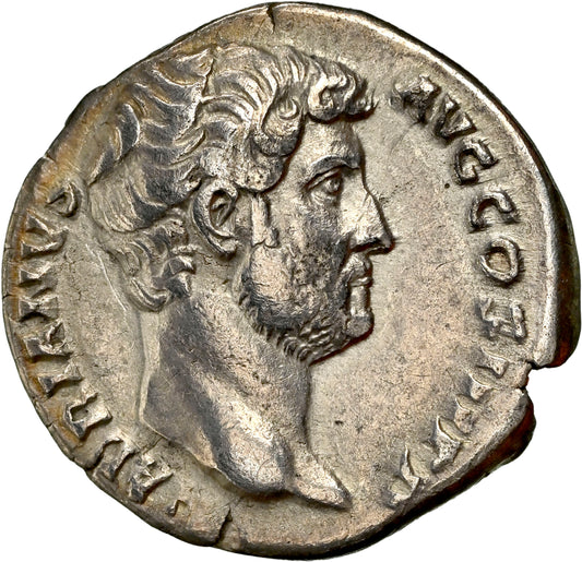 Roman Empire - Hadrian - Silver Denarius - NGC Ch VF - RIC:2200 - Fine Style