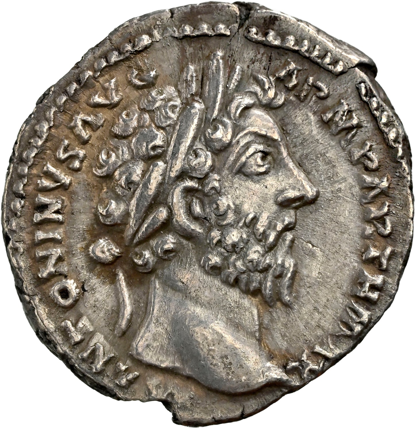 Roman Empire - Marcus Aurelius - Silver Denarius - NGC XF - RIC:185