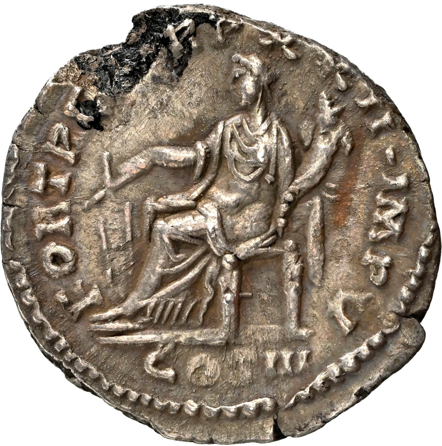 Roman Empire - Marcus Aurelius - Silver Denarius - NGC XF - RIC:185