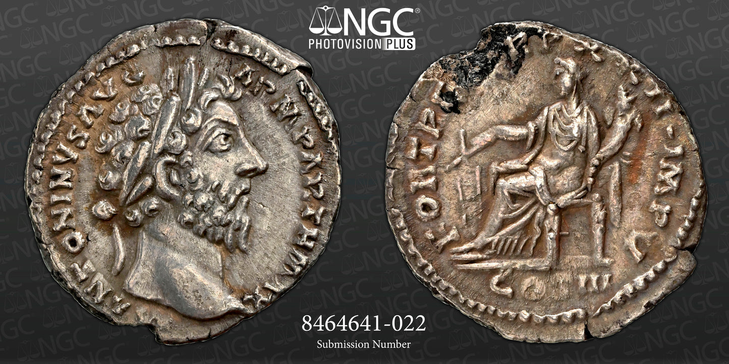 Roman Empire - Marcus Aurelius - Silver Denarius - NGC XF - RIC:185