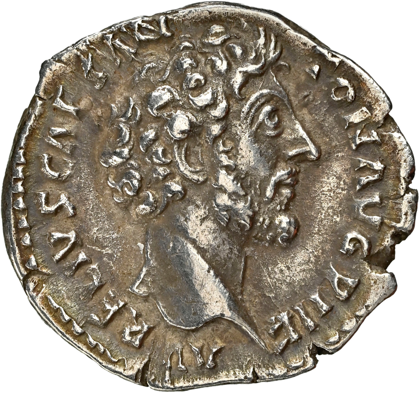 Roman Empire - Marcus Aurelius - Silver Denarius - NGC XF - RIC:466a