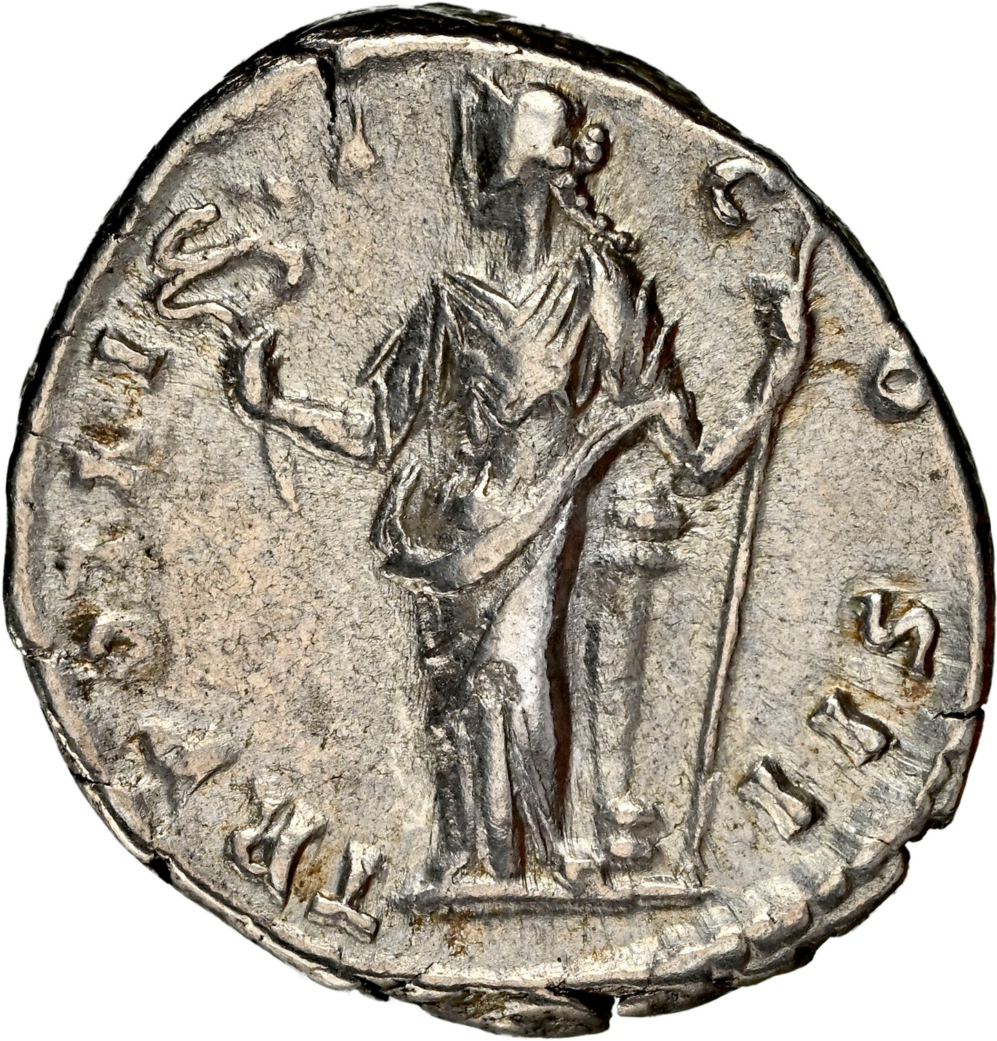 Roman Empire - Marcus Aurelius - Silver Denarius - NGC Ch VF - RIC:475a