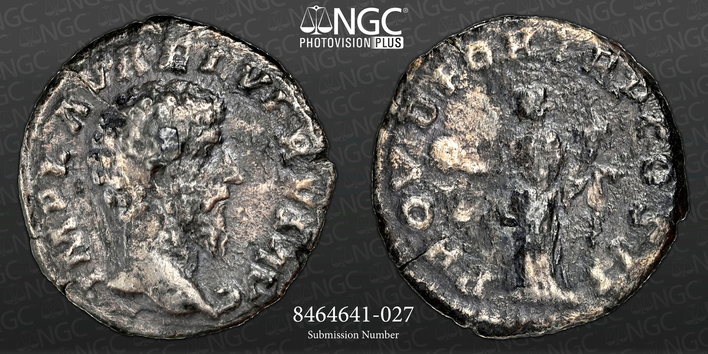 Roman Empire - Lucius Verus - Silver Denarius - NGC VF - RIC:463