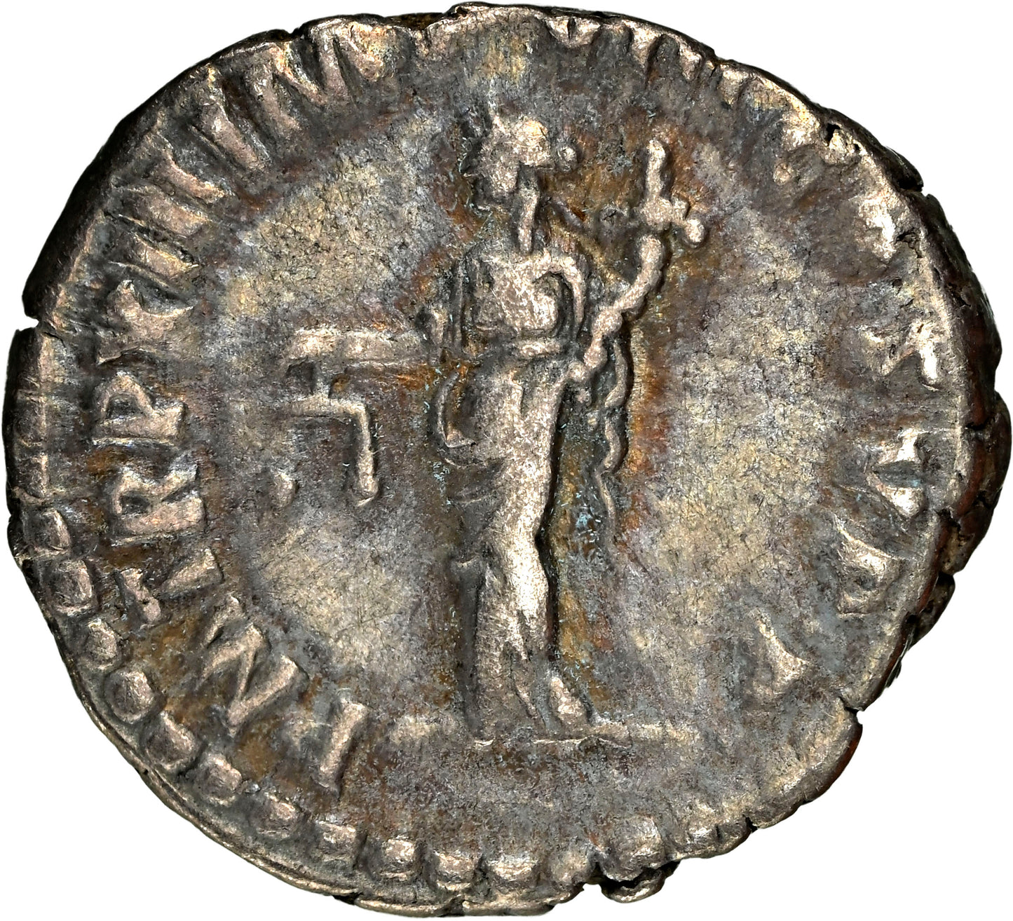 Roman Empire - Commodus - Silver Denarius - NGC VF - RIC:164