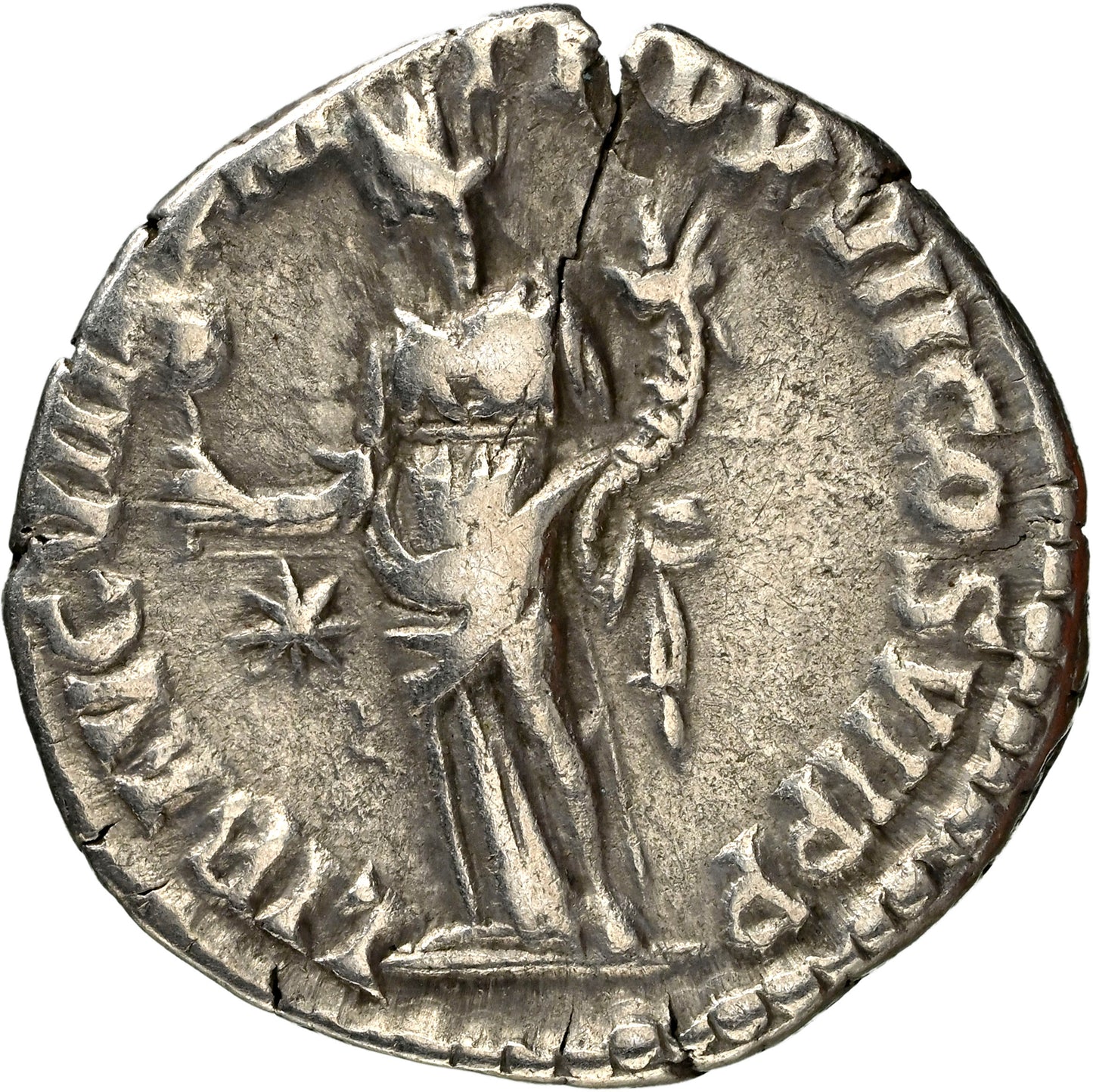 Roman Empire - Commodus - Silver Denarius - NGC VF - RIC:239
