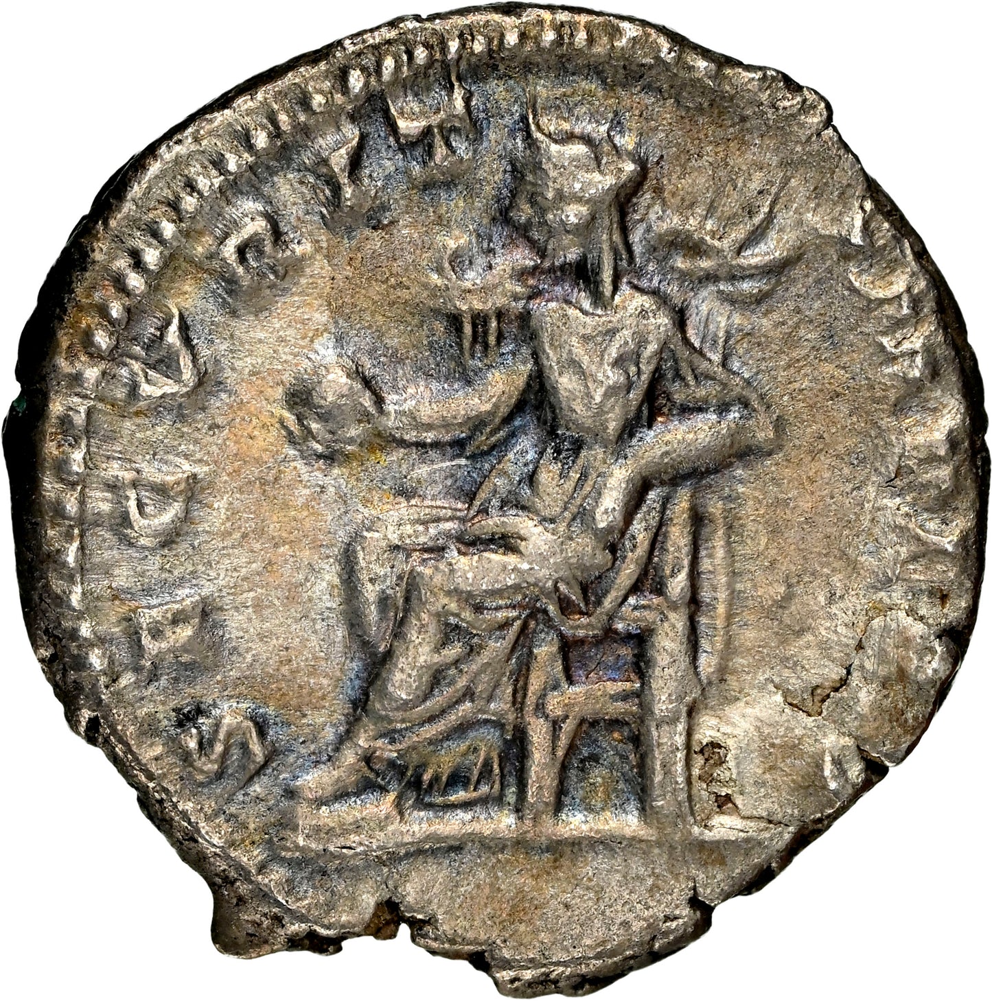 Roman Empire - Geta - Silver Denarius - NGC XF - RIC:20b