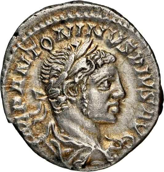 Roman Empire - Elagabalus - Silver Denarius - NGC AU - RIC:56b