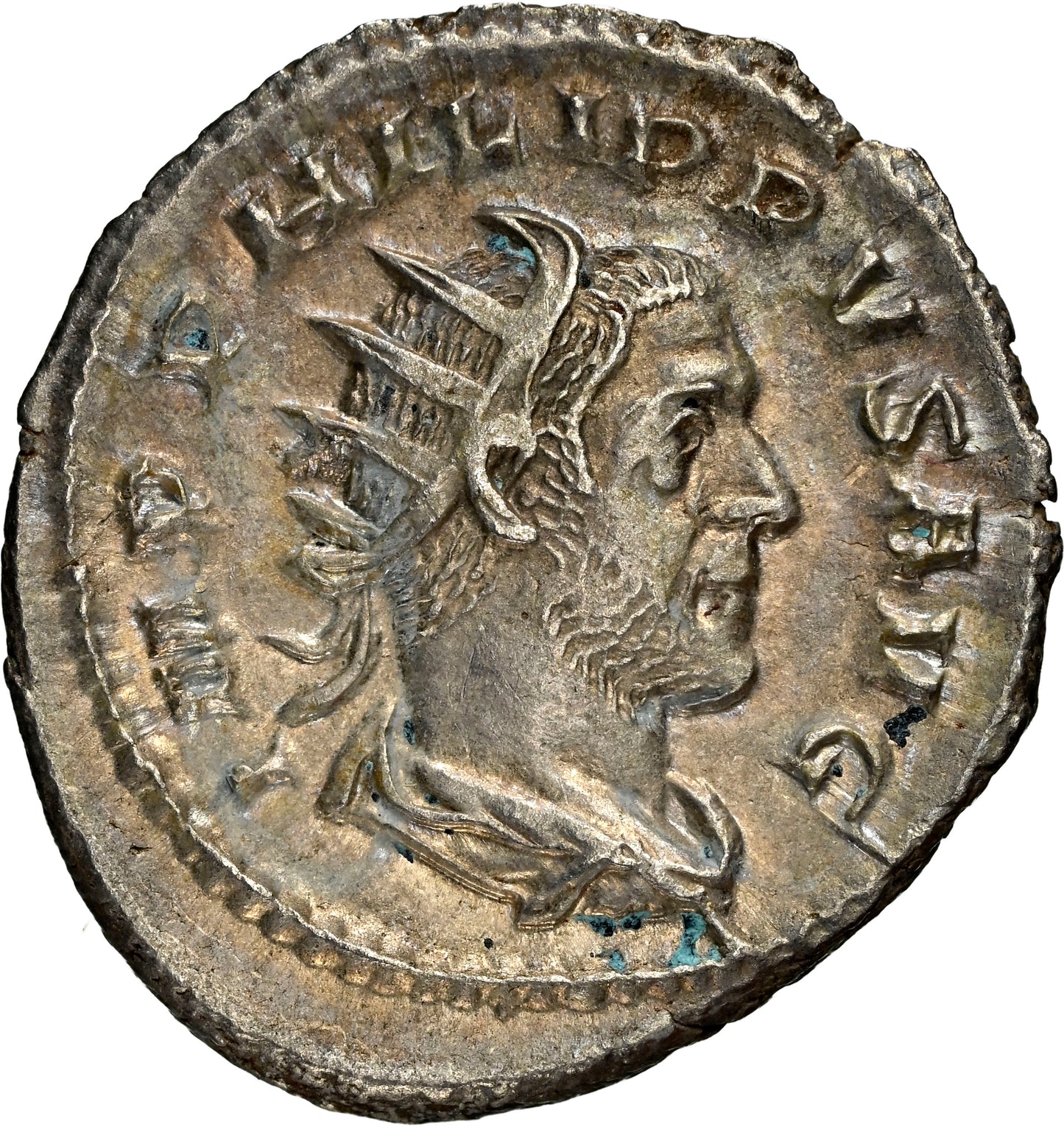 Roman Empire - Philip I - Silver Double-Denarius - NGC Ch XF - RIC:65