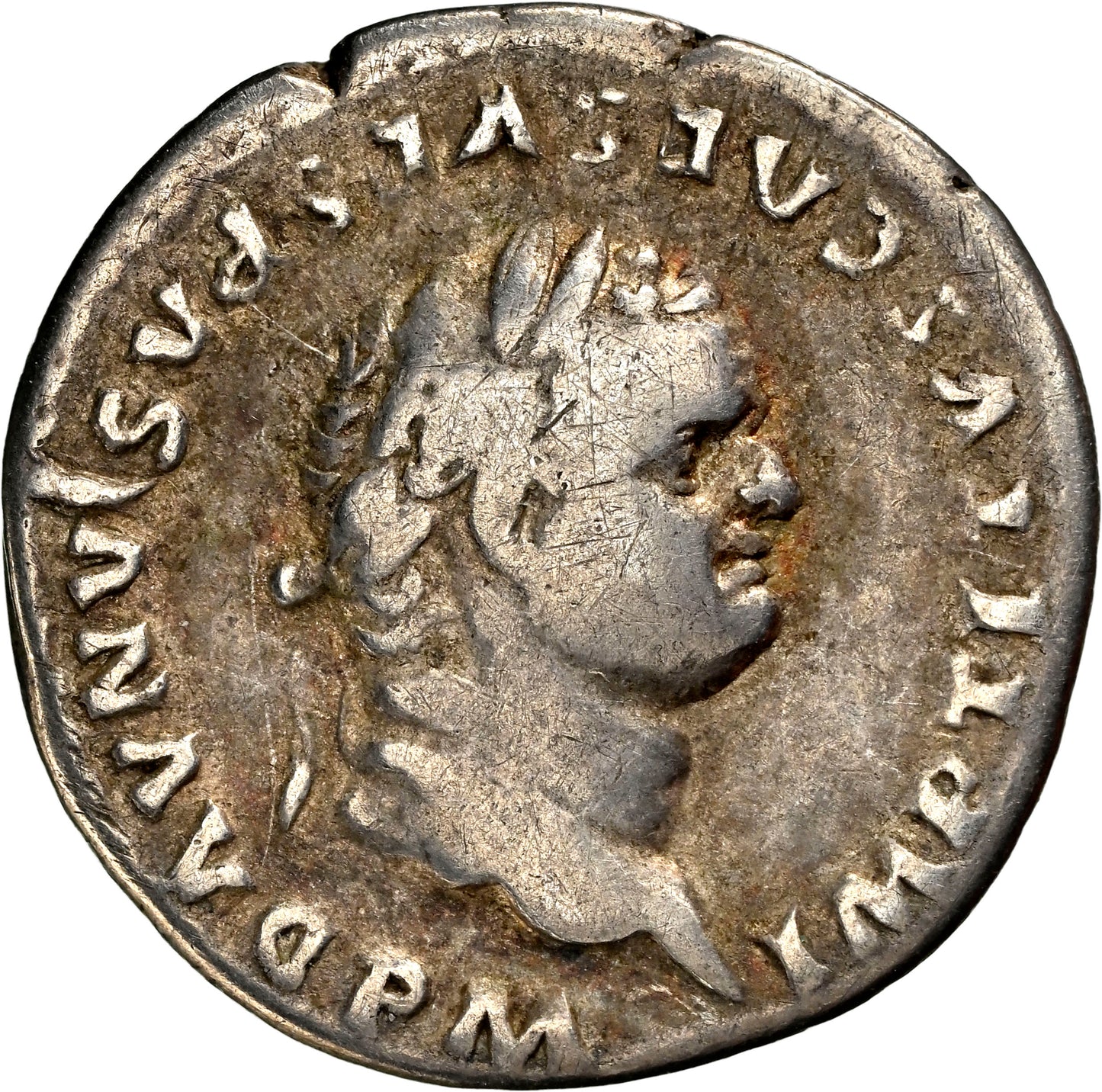 Roman Empire - Titus - Silver Denarius - NGC F - RIC:122