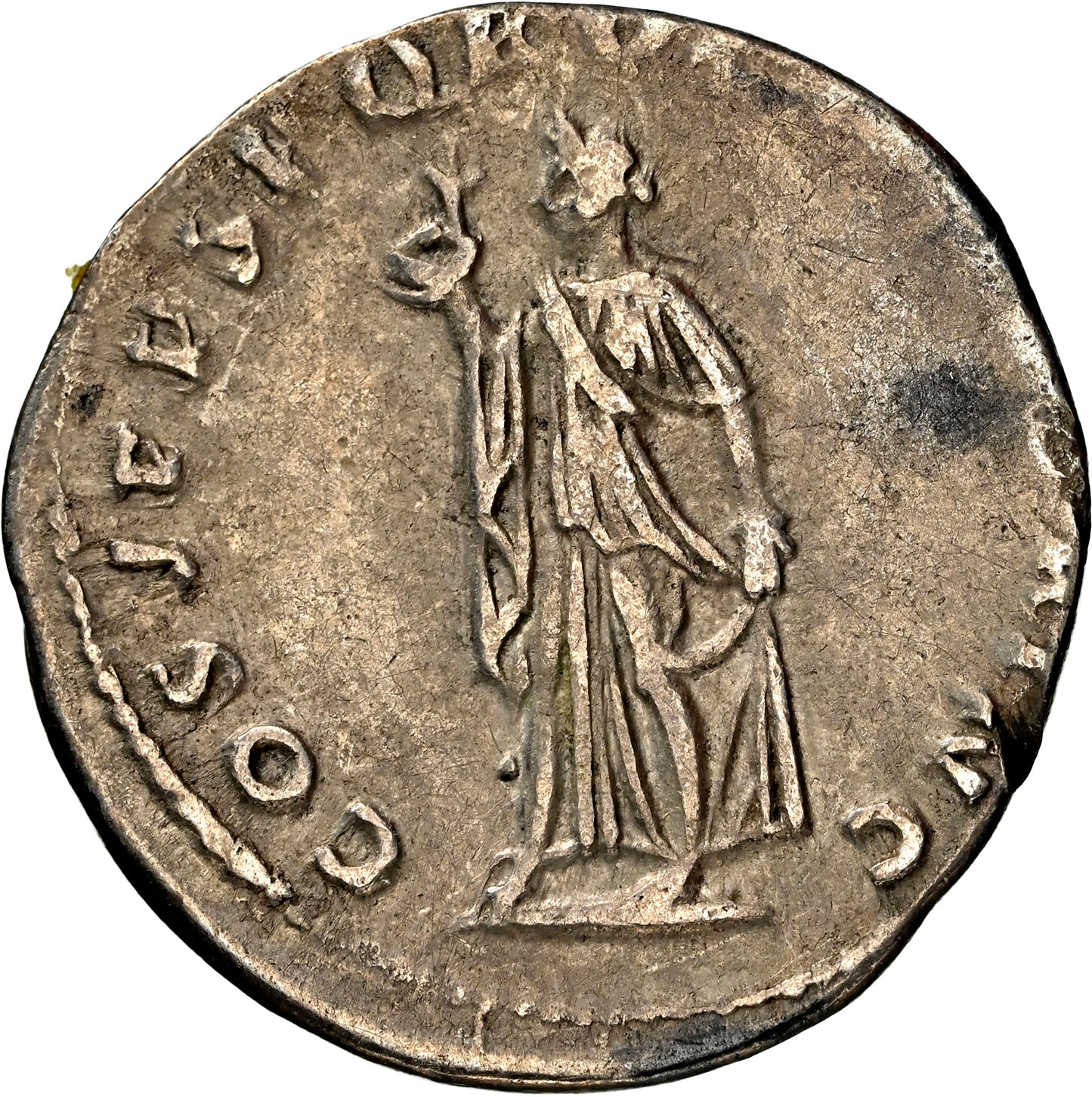 Roman Empire - Trajan - Silver Denarius - NGC Ch VF - RIC:127