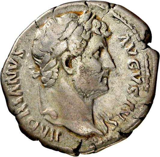 Roman Empire - Hadrian - Silver Denarius - NGC Ch F - RIC:859