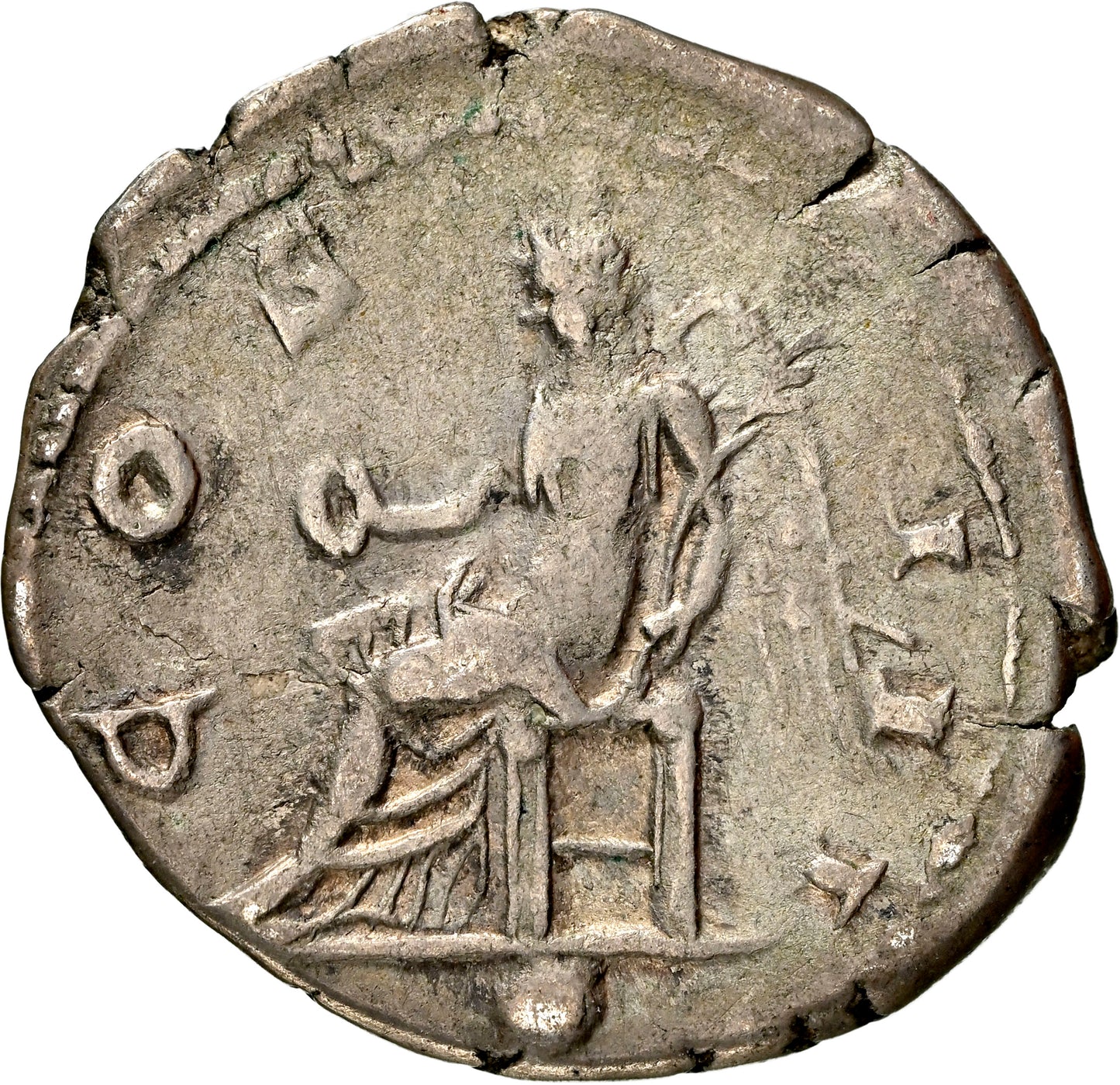 Roman Empire - Hadrian - Silver Denarius - NGC Ch F - RIC:859