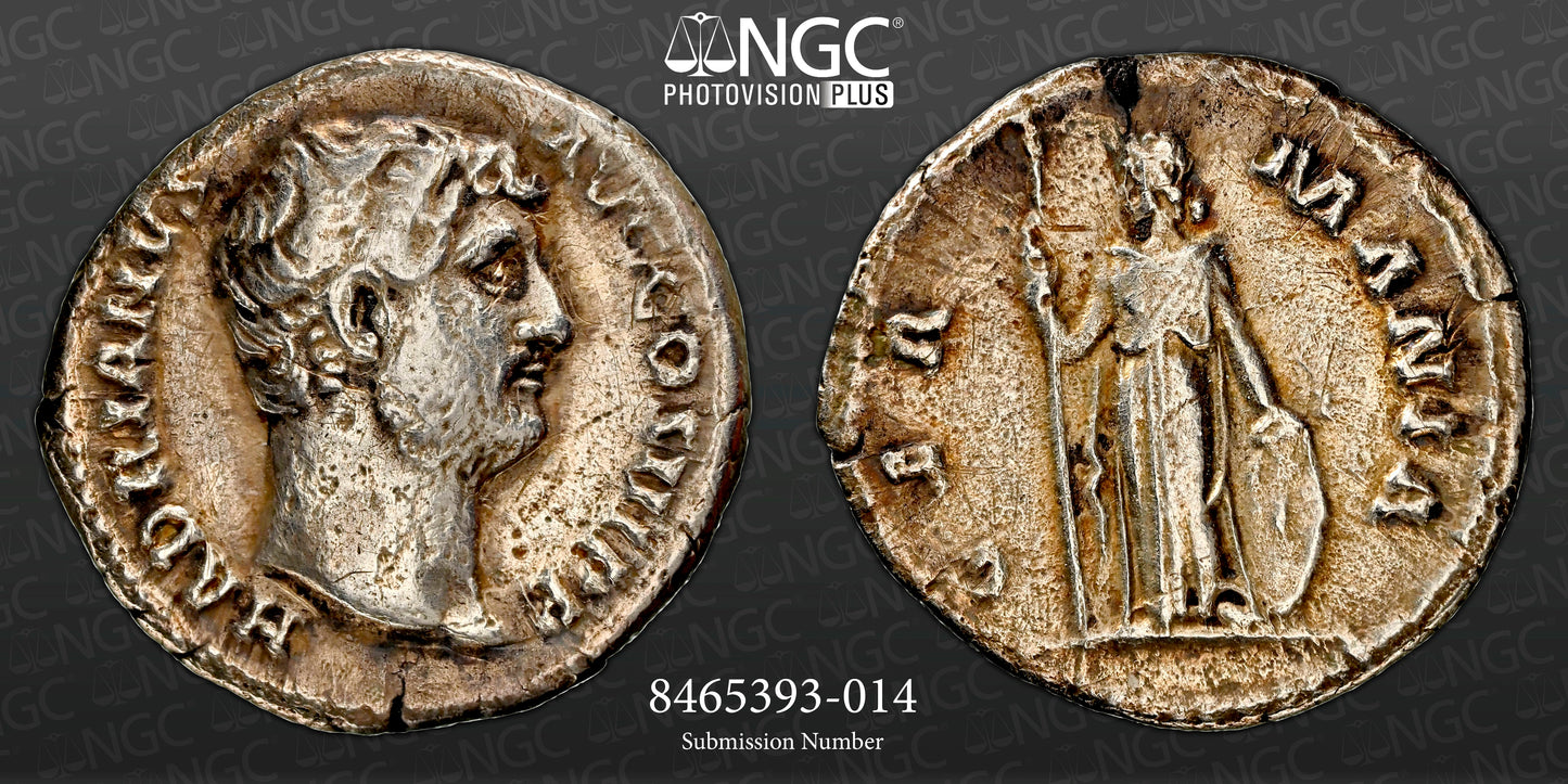 Roman Empire - Hadrian - Silver Denarius - NGC VF - RIC:1513