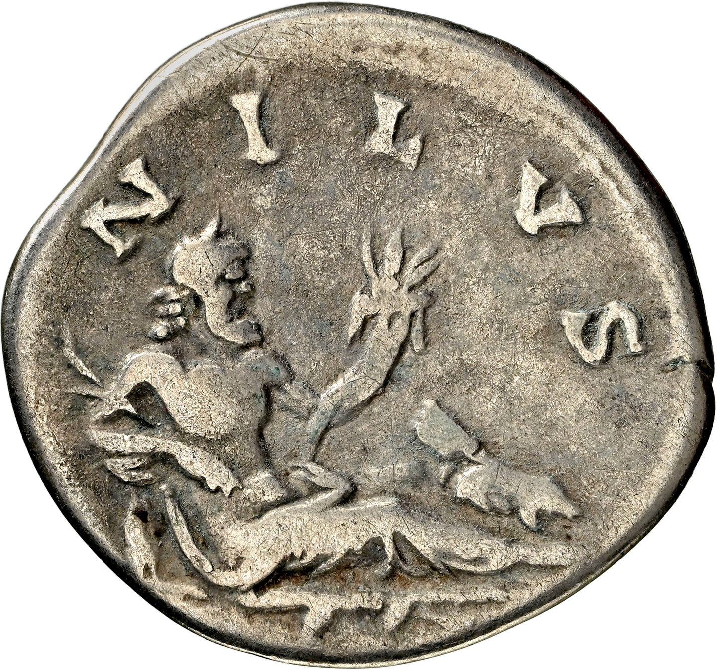 Roman Empire - Hadrian - Silver Denarius - NGC F - RIC:1547