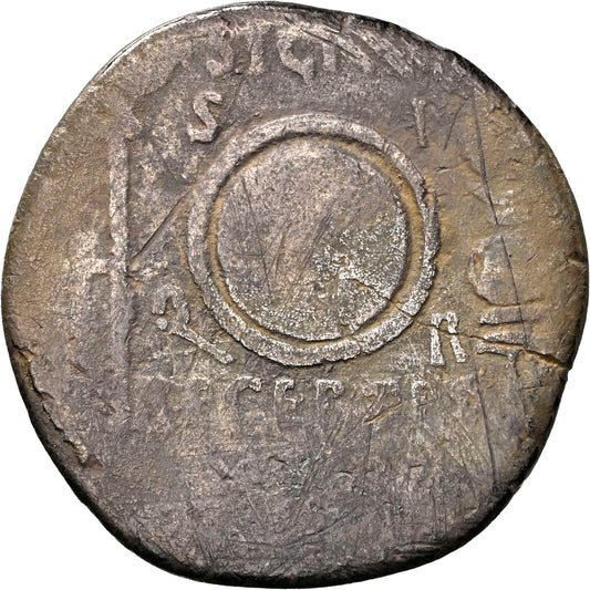 Roman Empire - Augustus - Silver Denarius - NGC VG - RIC:86b