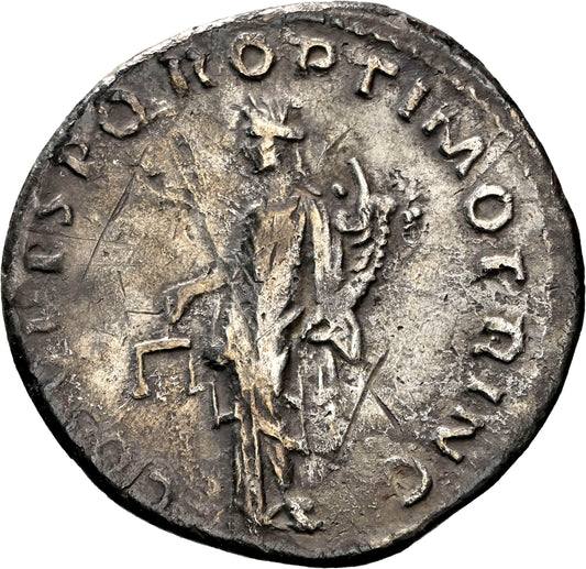 Roman Empire - Trajan - Silver Denarius - NGC Ch VF - RIC:128