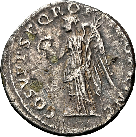 Roman Empire - Trajan - Silver Denarius - NGC Ch VF