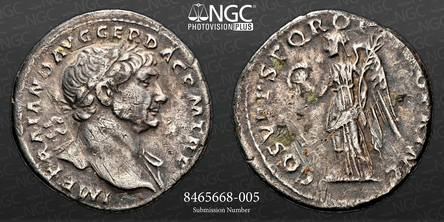 Roman Empire - Trajan - Silver Denarius - NGC Ch VF