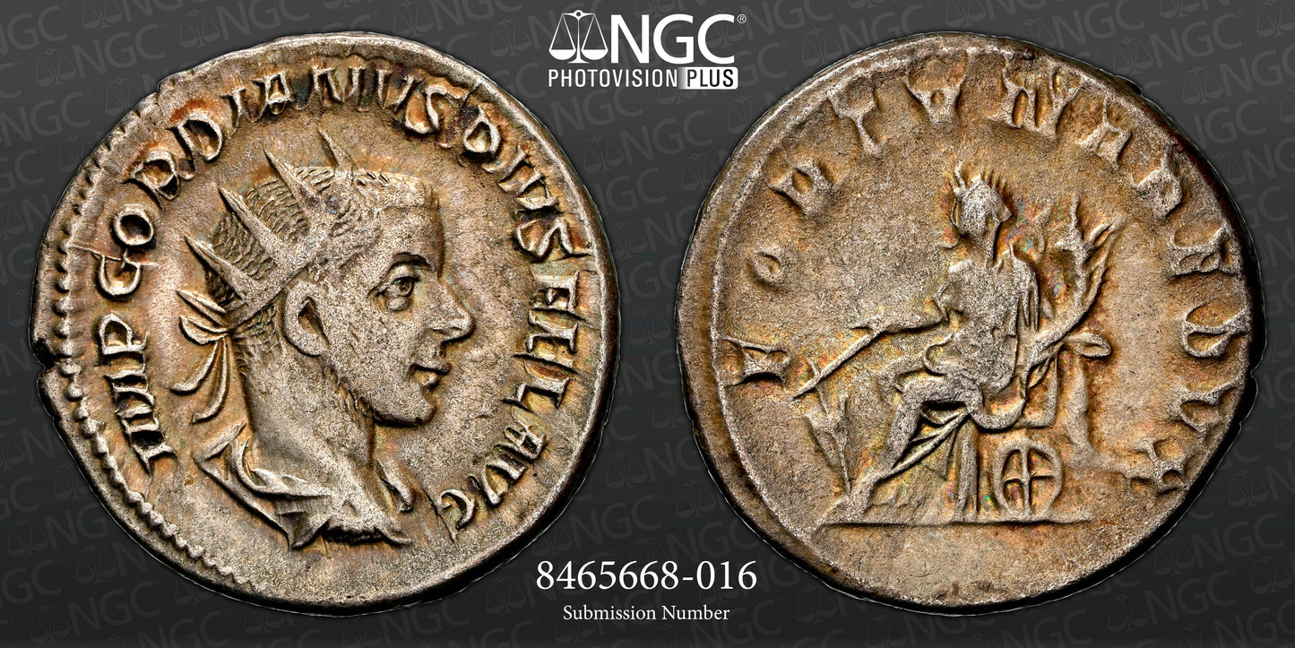 Roman Empire - Gordian III - Silver Double-Denarius - NGC XF - RIC:144 - Heavy-Weight Specimen