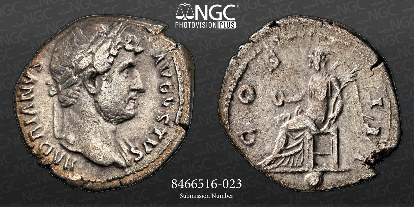 Roman Empire - Hadrian - Silver Denarius - NGC VF - RIC:859