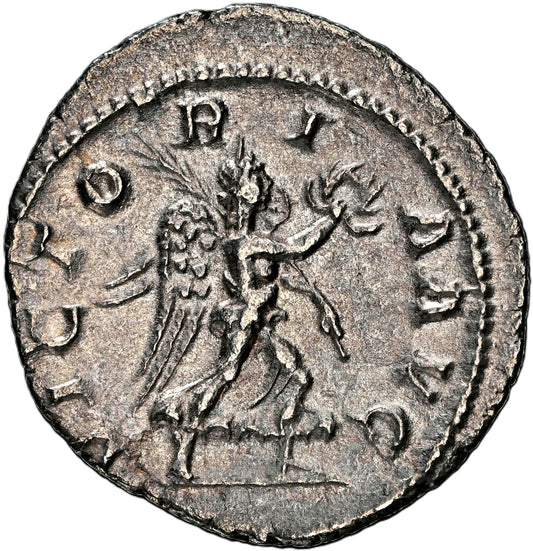 Roman Empire - Maximinus I - Silver Denarius - NGC Ch VF - RIC:16