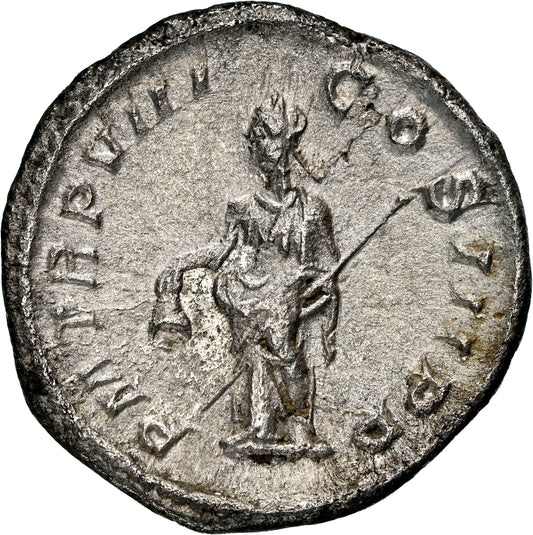 Roman Empire - Severus Alexander - Silver Denarius - NGC Ch VF