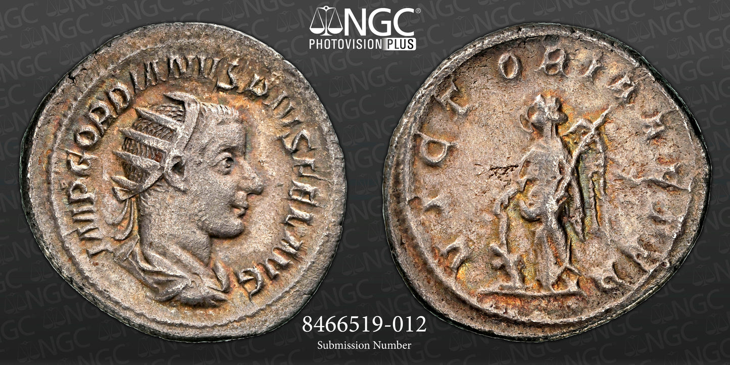 Roman Empire - Gordian III - Silver Double-Denarius - NGC Ch VF