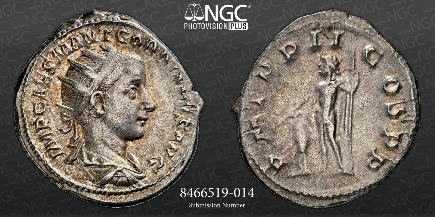 Roman Empire - Gordian III - Silver Double-Denarius - NGC Ch VF