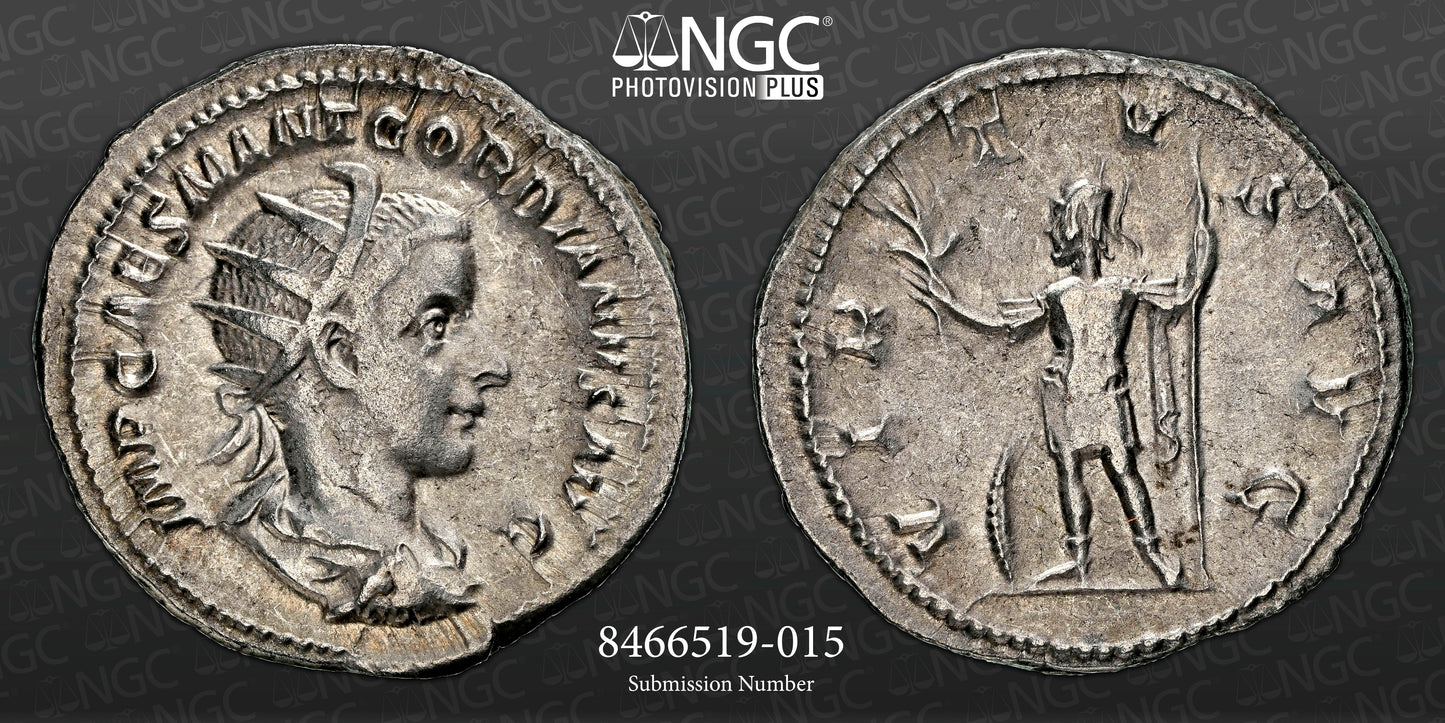 Roman Empire - Gordian III - Silver Double-Denarius - NGC Ch VF