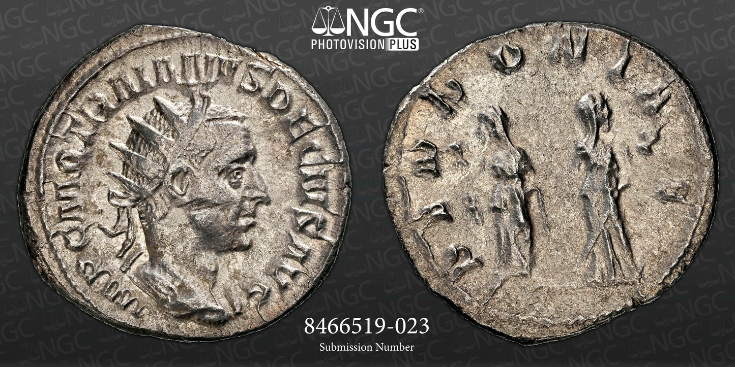 Roman Empire - Trajan Decius - Silver Double-Denarius - NGC VF