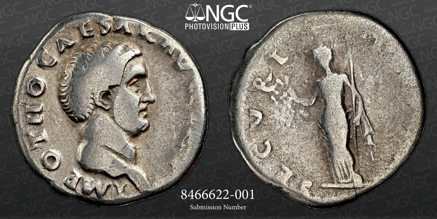 Roman Empire - Otho - Silver Denarius - NGC Ch F - RIC:10
