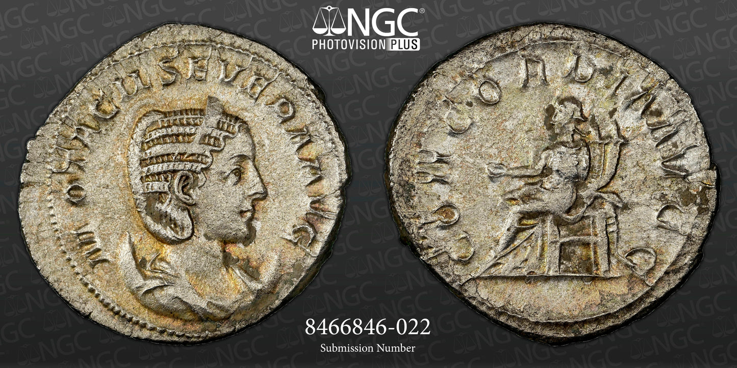 Roman Empire - Otacilia Severa - Silver Double-Denarius - NGC XF - RIC:125c