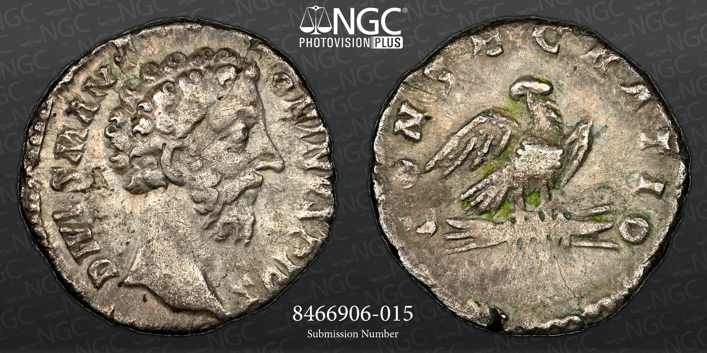 Roman Empire - Marcus Aurelius - Silver Denarius - NGC VF - RIC:269