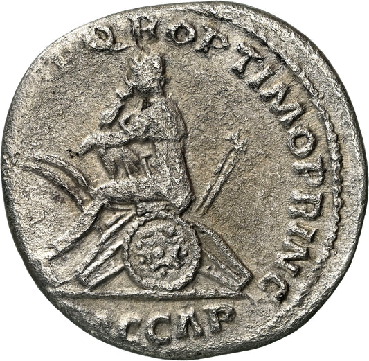 Roman Empire - Trajan - Silver Denarius - NGC Ch F - RIC:98