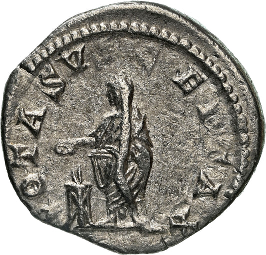 Roman Empire - Caracalla - Silver Denarius - NGC Ch VF - RIC:179