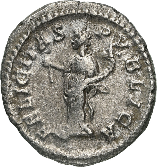 Roman Empire - Geta - Silver Denarius - NGC Ch VF - RIC:9a