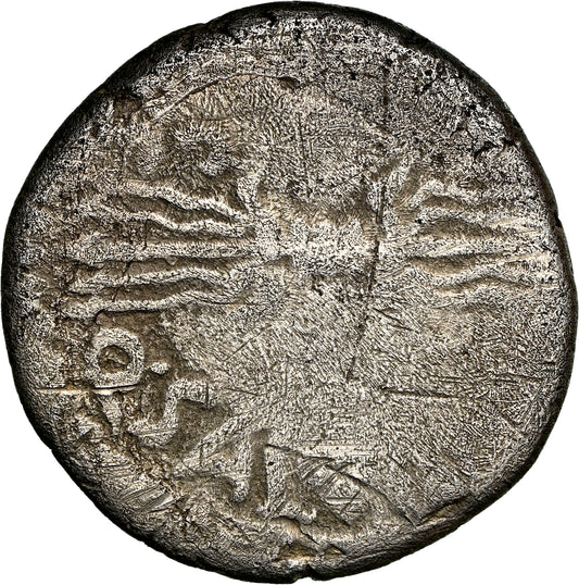Roman Imperatorial - Octavian (Augustus) - Silver Denarius - NGC VG - Crawf. 523/1b