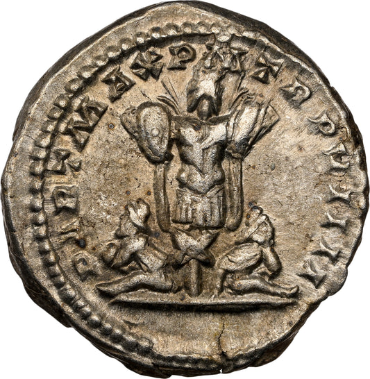 Roman Empire - Septimius Severus - Silver Denarius - NGC XF