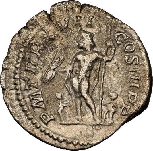 Roman Empire - Septimius Severus - Silver Denarius - NGC Ch VF