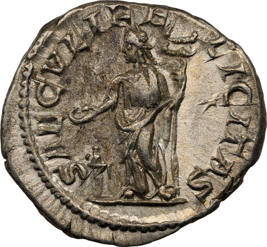 Roman Empire - Julia Maesa - Silver Denarius - NGC XF