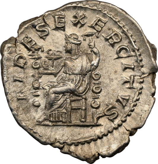 Roman Empire - Elagabalus - Silver Denarius - NGC XF