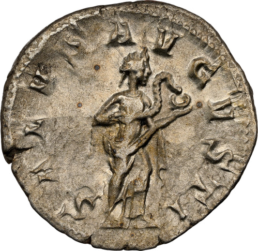 Roman Empire - Gordian III - Silver Denarius - NGC Ch XF