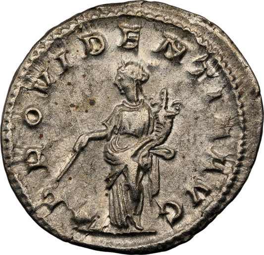 Roman Empire - Maximinus I - Silver Denarius - NGC XF