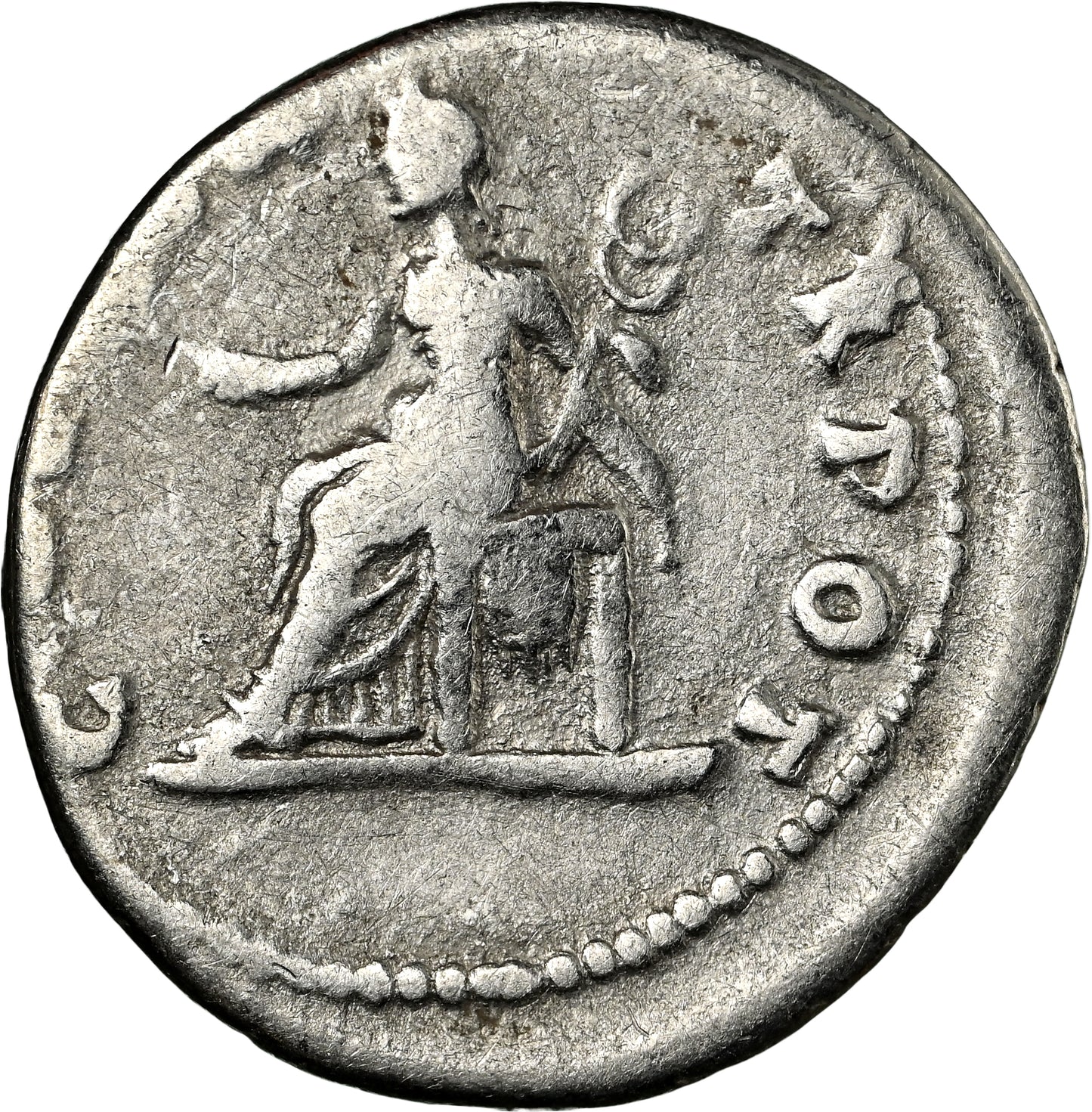 Roman Empire - Vespasian - Silver Denarius - NGC F